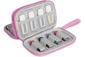 HALLART BUBM - Custodia per chiavetta USB, portatile, impermeabile, accessori elettronici per chiavette USB, schede SD, auricolari e altri piccoli accessori, 16,30 x 3,54 x 1,77 pollici, colore: Rosa