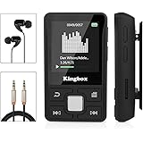 MP3 Player 32GB with BT 4.1 Supports TF up to 128GB, HIFI Sound and Touch Button Music Player Display 1.5 inch for Sport, Ped