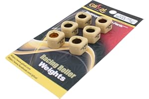 Glixal 16x13mm High Performance Polygon Variator Sliders, Racing Sliding Roller Weights 139QMB GY6 50cc - 100cc Scooter Moped ATV (7 Gram)