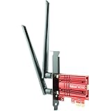 Carte WiFi, Ziyituod La Carte WiFi Pour PC WiFi 6E AX210S PCIE Étend Le Wi-FI à 6 GHz | Jusqu'à 5400 Mbps | Bluetooth5.2 | Tr