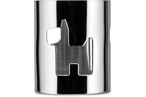 Alessi Girotondo Rond de Serviette Ajouré en Acier Argenté, Chien