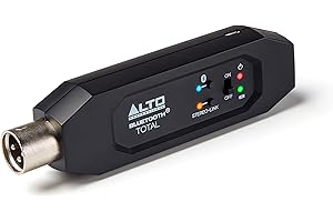 ALTO Bluetooth Total 2 - Ricevitore Stereo Bluetooth Ricaricabile Con Presa XLR per Mixer, Sistemi Audio e PA Attivi