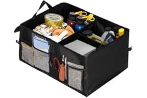 Redfink Kofferraum Organizer | Auto Zubehör - Box Car Organizer Kofferraum | Verwendung auch als Aufbewahrung, Einkaufskorb, Einkaufstasche, Aufbewahrungsbox, Kofferraumtasche | Trunk Storage Korb