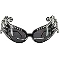 Pohotobooth Props Ltd Black Fancy Dame Edna Style Novelty Sunglasses