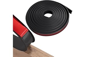 ARCPNRT Cinta Autoadhesiva para Muebles, 5m x 16mm Flexible TPE Plegable, Cinta para Cantos, Cintas para Cantos de Muebles, Cintas Adhesiva de Unión de Esquinas, para Encimeras, Negro