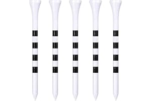 Zivisk Golf Tees Madera 38mm / 54mm/ 70mm / 83mm, Paquete de 100 Count Tees de Golf (Natural Color, White, Black, Blue, Red, Green, Yellow, Pink, Orange)