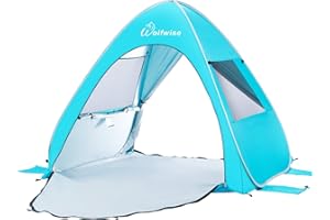 WolfWise Tenda da Spiaggia Portatile Parasole UPF 50 Protezione UV Pop up da Sole Bambini Ombrellone per Esterni