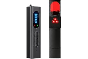 XAVURO Détecteur de Caméra et Micro, Détecteur de Caméra Cachée WiFi et Scanner RF, Mini Localisatör GPS Pour Voiture, Appareil Portable Pour Hôtel, Bureau, Voyage
