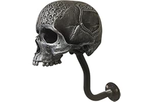 YUYDZJHI Support Mural De Tête Mort pour Casque - Compatible avec Moto, Vélo, Balles Baseball, Rugby