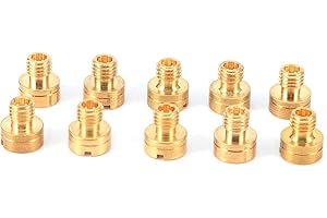 EBTOOLS Getto Principale Carburatore Per Mikuni Main Jet Kit, 10pcs Carburetor Main Jet Kit Replacement For Mikuni Vm22/24/26/30 125cc 150cc 200cc 250cc Engine Adatto Per Dirt Pit Bike Parts Motorbike Fuel