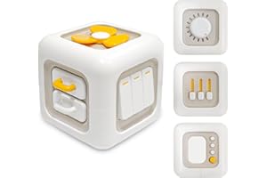 Bukuhlio Cubo Occupato 6 in 1, Giochi Sensoriali Montessori, Giocattoli da Viaggio per Bambini da 1 a 3 Anni,Regalo Bambina Bimbo， Regali per Bambini da 12 18 Mesi in su