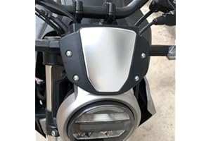 Lorababer Pare-Brise de Moto Flux d'air déflecteur de Vent carénage de becquet pour Honda CB125R CB250R CB300R 2018 2019 2020 2021 Pare-Brise écran Bouclier (Noir)