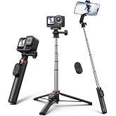 TELESIN Remote Selfie Stick (DJI, GoPro ve Cep Telefonu Uyumlu) | GoPro HERO11/12/13 i&ccedil;in Uzaktan Kumandalı Selfie &Ccedil;ubuğu | O