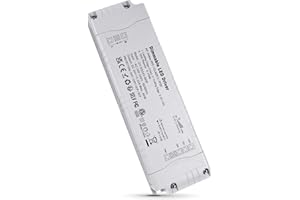REYLAX Transformateur 220V 24V 80W 3.33A Dimmable Triac & 0/1-10V, Alimentation de Tension Constante Transformateur LED Basse Tension AC à DC Adaptateur Transfo