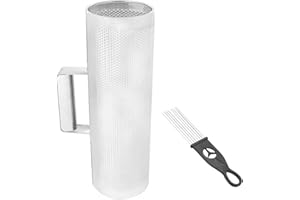 HAPIVIDA Edelstahl Guiro Halter Metall Guiro mit Schaber, Lateinisches Handschlaginstrument für Musikalisches Trainingsgerät