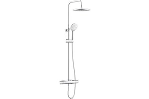Bristan BUZ2 SHXDIVCTFF C Buzz Safetouch Rigid Riser Bar Mixer Shower, Chrome