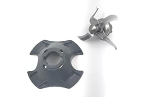 FLAVOR PLUS Lames en acier inoxydable avec joint en caoutchouc compatibles avec THERMOMIX TM21 + base de verre/lames