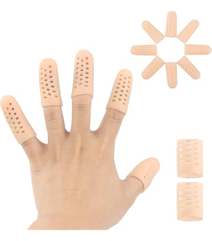 PATIKIL 15 Embouts Doigts Silicone - Protection Pouce Transparent - Bureau, Couture
