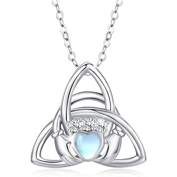 Celtic Cross Trinity Knot Pendant – 925 Sterling Silver Unisex Necklace – Handmade In USA – Faith Jewelry - View #3