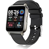 Smart Watch, 1.69" Full Touch Screen Fitness Tracker with Heart Rate Monitor Sports Smartwatch Men Women IP68 Waterproof Acti