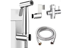 WEIDMAX Handheld Bidet Douche Shower Spray for Toilet, Stainless Steel Bidet Shattaf Sprayer Kit Bathroom Cloth Diaper Washer Shower Head for Personal Hygiene