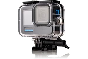 Lammcou Hero 13 wasserdichte Gehäuse, 60M Unterwasser Tauchengehäuse & Antibeschlagblatt, Schutzgehäuse kompatibel mit GoPro Hero 9 10 11 12 13 Zubehör Waterproof Diving Housing