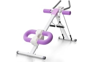 UrbanLuxe Ab Trainer Machine, Adjustable Abdominal Trainers with Display, Foldable Abdominal Workout Equipment with Knee Protection for Home Gym Core Strength Trainer