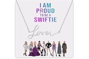 HSWYFCJY Collar del título de la canción del álbum para las mujeres, collar inspirado TS para el amante de la música, collar de los regalos de los ventiladores del cantante