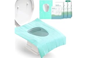 WLHFDC Copriwater usa e getta,30 Pezzi Portatili Copri WC Usa e Getta per Bambini/Adulti/donne incinta,Impermeabile Singolo Igienici Copriwater Portatile da Viaggio Campeggio