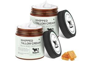 BUTBU 2 szt. Wołowina do skóry, 240 g Łój wołowy, 100% naturalny i organiczny balsam z łajem i miodem, krem do twarzy i ciała, do pielęgnacji skóry, wszystkich rodzajów skóry