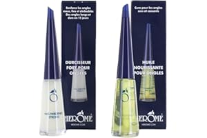 Herome Combi-Pack Indurente Unghie (rinforzante) Forte & Olio Nutriente per Unghie (Nail Hardener Strong & Nourishing Nail Oil) - 2 * 10ml.