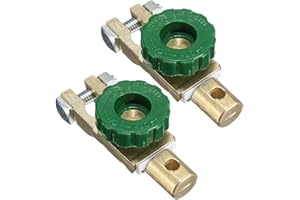 Angelkiss 2 Pack Car Battery Isolator Switch Top Post Battery Terminal Connection Switch Battery Main Break Switch Power Cutoff Termination Switch for Sea Boats Small Yachts RV Camper Cars Trucks