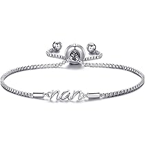 Philip Jones Bracciale Regolabile Placcato Argento Con Cristalli Zirconia - Gioiello Ipoallergenico, Elegante, In Sacchetto Regalo