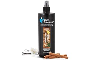 GROOM PROFESSIONAL Warm Spice & Vanilla Festive Haustier Parfüm, Exzellenz in Sachen Haustierpflege, Hundeparfüm mit würzigem Zimt- und Muskatnussduft, für alle Fellarten geeignet, 500ml