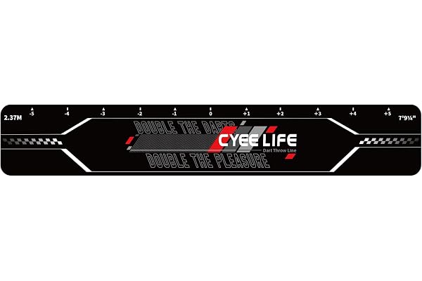 CyeeLife Dart Oche Line - Marquage de lancer de fléchettes - Accessoires pour fléchettes en acier et fléchettes souples