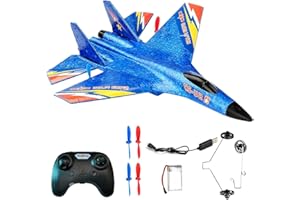 YANGUN Rc Flugzeug SU37, Ferngesteuertes Flugzeug 2.4 GHZ 2 Kanal, Modellflugzeug Ferngesteuert mit Gyroskop System, RC Flugzeug RTF für Anfänger, Kinder und Erwachsene Flugzeug