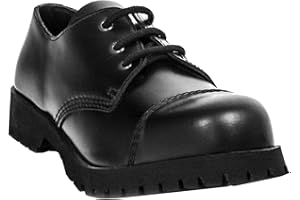 Boots & Braces - 3 Loch Schuhe Rangers Schwarz Größe