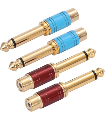 Connettore RCA Femmina Metallico Per Cavi 6 Mm – Rosso, Connessioni A Saldatura, Anello Di Identificazione - 4