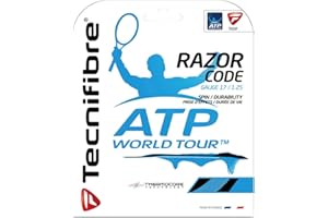 Tecnifibre Razor Code, Set di Corde per Rasoio, 1,25 mm/12 m, Colore: Nero Unisex-Adulto
