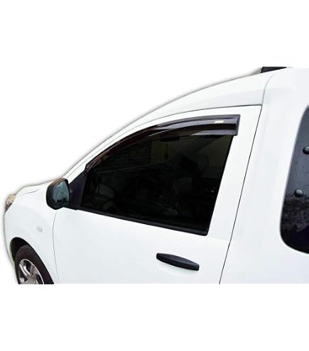 J&J AUTOMOTIVE | Heko Deflecteurs d'air Déflecteurs de Vent Compatible avec Meriva A 2003-2010, Ensemble 4 pi?Ces, Aérodynamique, Montage Facile