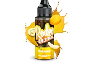 100ml Mega Melons Vape Liquid Vape Juice E Liquid 70/30 Ecig Juice Cigarette Liquid Sub Ohm Juice Flavoured E Juice E Cigarette E-Liquid Nicotine Free Vape Short Fill Rodeo Ultra (Rodeo E Liquid)