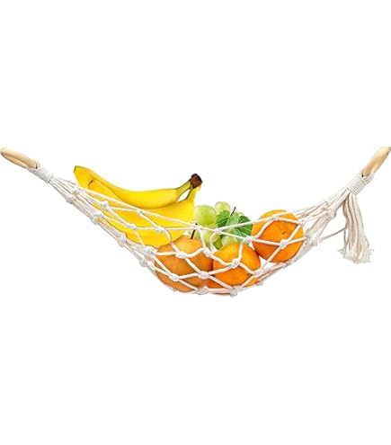 Sac à Fruits En Coton Crocheté, Multicolore, Fait Main, Pour Légumes Ou Rangement