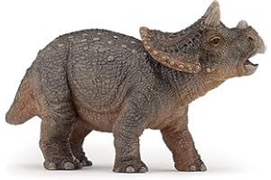 Papo (2055036 Triceratops, Figura de Dinosaurio Pintada a Mano, Multicolor