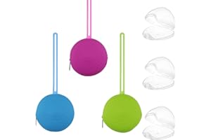RHHGHY 3 Pcs Portachupete Bebe De Silicon, Guarda Chupetes Bebe, Estuche Para Guardar Chupetes, Caja Chupete Para Bebé Bolsa Cambiador Cochecito Viaje Casa (C)