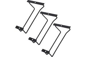 zoohot 18 cm svart vinglasställ – under skåp glas vinglashållare för bar kök (1 rader, 3-pack)