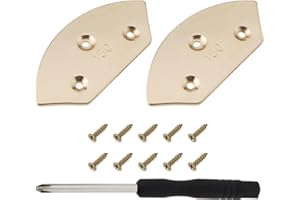 SG Store 1 Pair Brass Shoe Toe Plates with Screws 55x32.5x25.5mm for Big-headed Shoes Boots