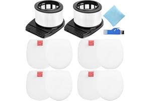 EATBALE IZ201EU Filtre pour Shark IZ251EU, IZ251EUT, IZ201EU, IZ201EUT, IZ201EUTSB Aspirateur Balai sans Fil Duoclean Filtre Anti-Cheveux Pièces de Rechange, Lavable et réutilisable