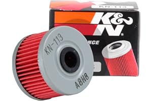 K&N Motorcycle Oil Filter: High Performance, Premium, Designed to be used with Synthetic or Conventional Oils: Fits Select Honda ATV Models, KN-113