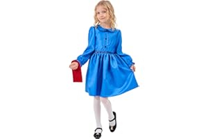 CosExpress Matilda Costume for Girls, World Book Day Costumes for Girls, Matilda Fancy Dress Matilda Costume Kids for School Book Week