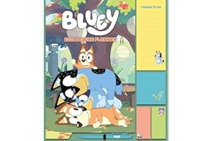 2026 FAMILY ORGANISER BLUEY 4 COLUMN MONTH TO VIEW SQUARE WALL DELUXE PLANNER CALENDAR OFFICIAL PRODUCT